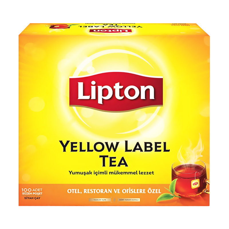 LİPTON YELLOW LABEL BARDAK POŞET ÇAY 2grx100LÜ