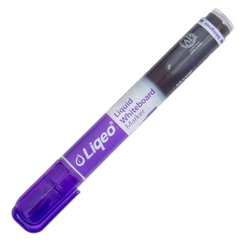 LİQEO W-2127 LİKİT BEYAZ TAHTA KALEMİ YUVARLAK UÇ MOR (800m)
