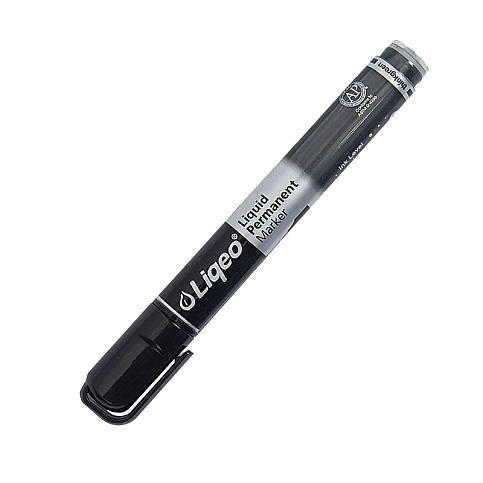 LİQEO W-2127-190 LİKİT BEYAZ TAHTA KALEMİ YUVARLAK UÇ SİYAH (800m) - 1