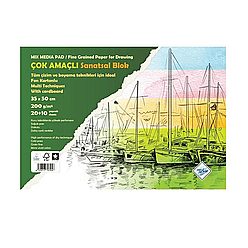 Liva Sd-405 Resim Defteri 35x50 20+10 Yaprak Fon Kartonu 200gr - 1