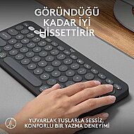 LOGİTECH K380S KABLOSUZ KLAVYE PEBBLE KEYS SİYAH(920-011859) - LOGİTECH (1)