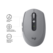 Logitech M590 Multi-Device Silinebilir Kablosuz Mouse Gri (910-005198) - 1
