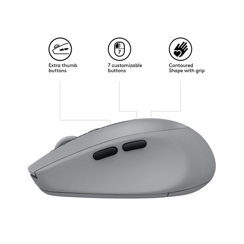 Logitech M590 Multi-Device Silinebilir Kablosuz Mouse Gri (910-005198) - 2