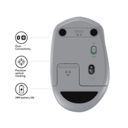 Logitech M590 Multi-Device Silinebilir Kablosuz Mouse Gri (910-005198) - 3