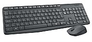 LOGİTECH MK235 KABLOSUZ KLAVYE MOUSE Q USB SİYAH (920-007925) - LOGİTECH