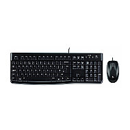 LOGİTECH MK120 KABLOLU KLAVYE MOUSE Q USB SİYAH (920-002560) - LOGİTECH