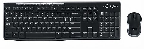 LOGİTECH MK270 KABLOSUZ KLAVYE MOUSE Q USB SİYAH (920-004525) - 1