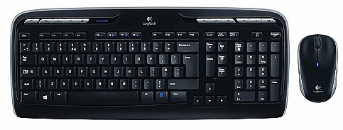 LOGİTECH MK330 KABLOSUZ KLAVYE MOUSE Q USB SİYAH (920-003988) - 1