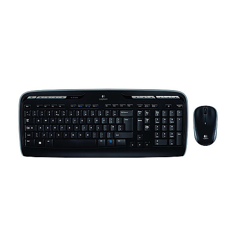 LOGİTECH MK330 KABLOSUZ KLAVYE MOUSE Q USB SİYAH (920-003988) - 1