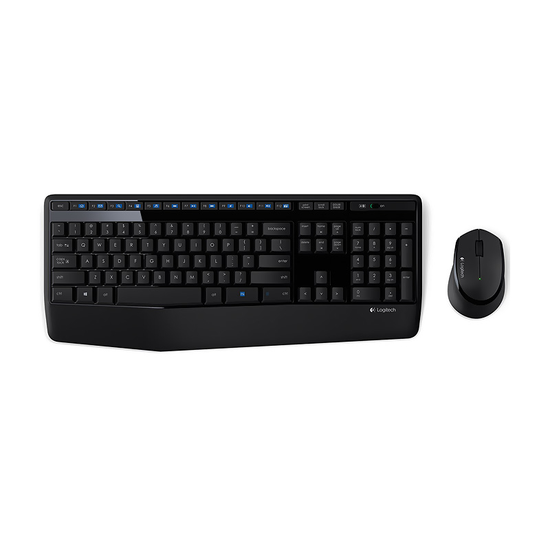 LOGİTECH MK345 KABLOSUZ KLAVYE MOUSE Q USB SİYAH (920-006514)