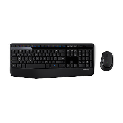 LOGİTECH MK345 KABLOSUZ KLAVYE MOUSE Q USB SİYAH (920-006514) - 1