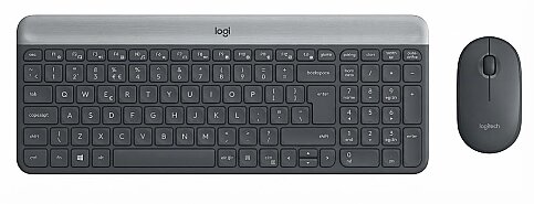 LOGİTECH MK470 KABLOSUZ KLAVYE MOUSE Q TR USB SİYAH (920-009435) - 1