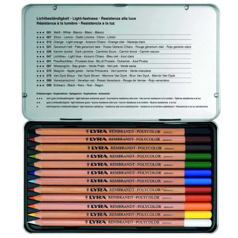 Lyra Rembrandt Polycolor Kuru Boya 12 Renk (2001120) - 2