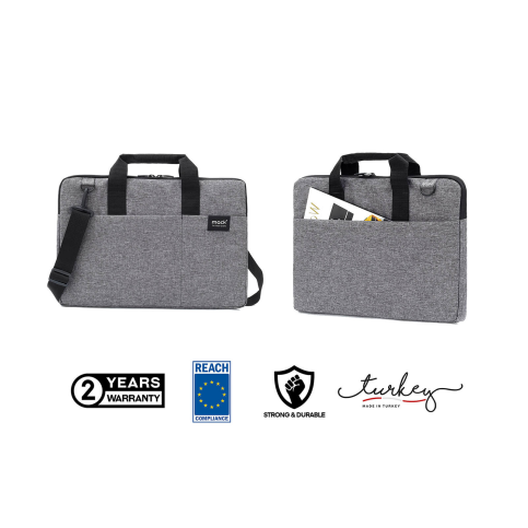 Mack Mcc-704 City Fit Notebook Çantası 15.6 İnç Gri - 6