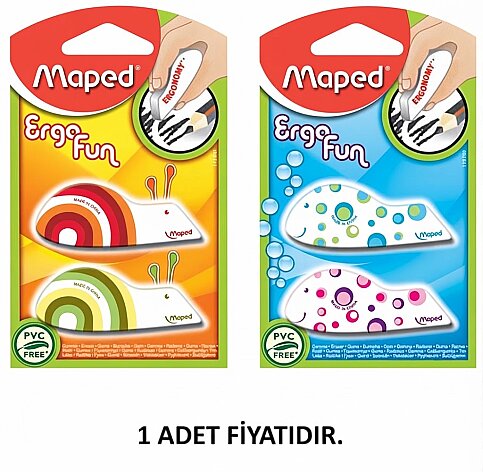 MAPED 119710 ERGO FUN SİLGİ BLİSTER - 1