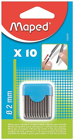 MAPED 134210AA YEDEK PERGEL UCU 2mm 10LU BLİSTER - 1