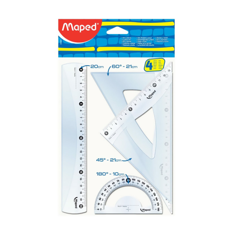 Maped 242820 Start Medium Cetvel Seti 20Cm 4Lü - 1