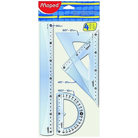 MAPED 242830 START MAXİ CETVEL SETİ 30cm 4LÜ - 1