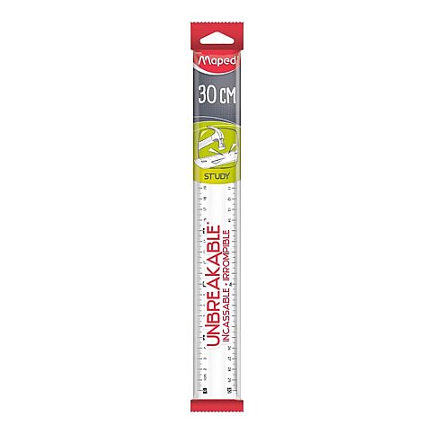 MAPED 245620 STUDY KIRILMAZ CETVEL 30cm ŞEFFAF BLİSTER - 1