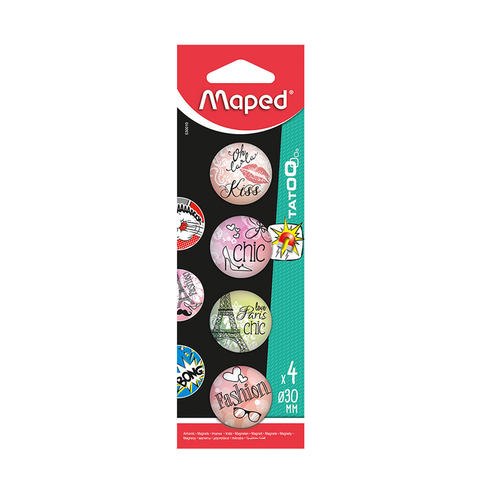 Maped 530010 Tatoo Mıknatıs 4Lü Blister - 1