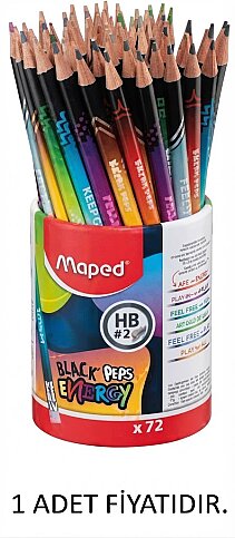 MAPED 852002 BLACK PEP'S ENERGY SİLGİLİ KURŞUN KALEM - 1