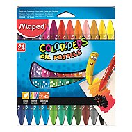 MAPED 864012 COLOR' PEPS YAĞLI PASTEL BOYA 24 RENK - MAPED