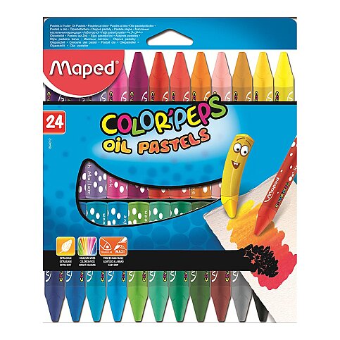 MAPED 864012 COLOR' PEPS YAĞLI PASTEL BOYA 24 RENK - 1
