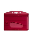 Mapi Çift Hazne Kart Kabı Şeffaf Kırmızı 6Lı (9080153) - Mapi