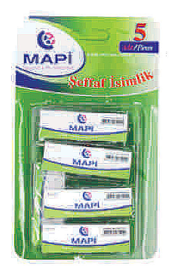 MAPİ DİKDÖRTGEN İSİMLİK 54x86mm ŞEFFAF 5Lİ (5010125)