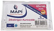 MAPİ DİKDÖRTGEN KARTVİZİTLİK 65x108 ŞEFFAF (5301050) - MAPİ