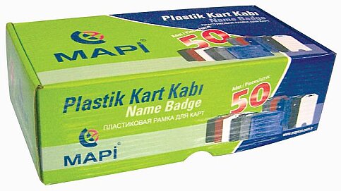 Mapi Dikey Kart Kabı Beyaz 10lu (9101500) - 1
