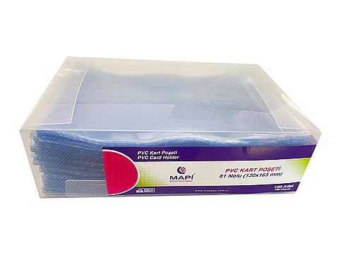 MAPİ DİKEY KART POŞETİ 12x16.5cm 100LÜ (9101040) - 1