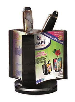 MAPİ DÖNERLİ AFİŞ TAŞIYICI 100x100mm 3 YÖN (5340206) - 1