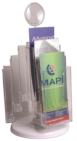 MAPİ DÖNERLİ AFİŞ TAŞIYICI A4 4 YÖN 8 RAF (5381548) - 1