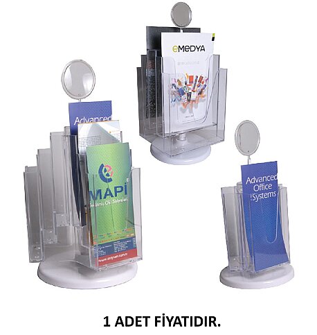 MAPİ DÖNERLİ AFİŞ TAŞIYICI A4 1 RAFLI (5381541) - 1