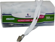 Mapi Metal Klipsli Kart Askı İpi Beyaz 50Li (9102650) - MAPİ