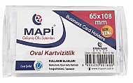 MAPİ OVAL KARTVİZİTLİK 65x108 ŞEFFAF (5301250) - MAPİ