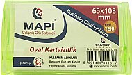 MAPİ OVAL KARTVİZİTLİK 65x108 ŞEFFAF YEŞİL (5301205) - MAPİ