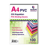 MAPİ PVC CİLT KAPAĞI A4 160mic GRİ 100LÜ (2040210) - MAPİ