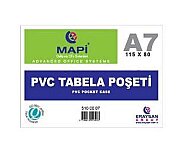 MAPİ PVC TABELA POŞETİ AFİŞ MUHAFAZA KABI A7 ŞEFFAF (5100007) - MAPİ