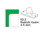 MAPİ R3.5 RADÜSLÜ KESEN BIÇAK 3.5mm (9151210)