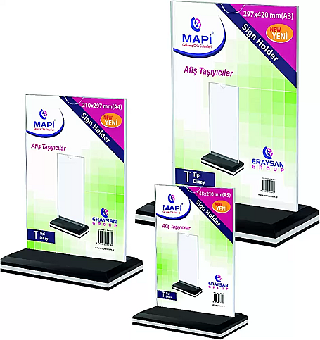 MAPİ T TİPİ DİK AFİŞ TAŞIYICI A7 (5341015) - 1