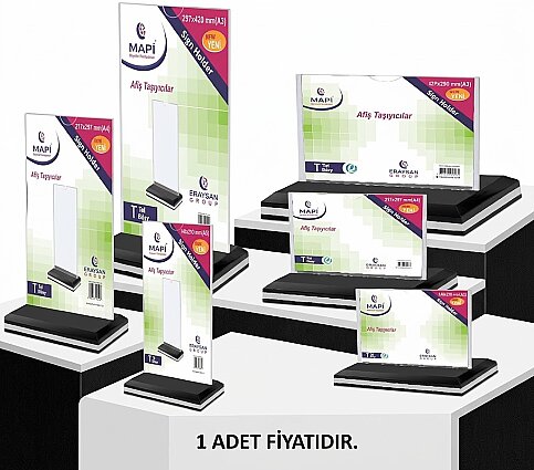 MAPİ T TİPİ YATAY AFİŞ TAŞIYICI 210x105mm (5341225) - 1