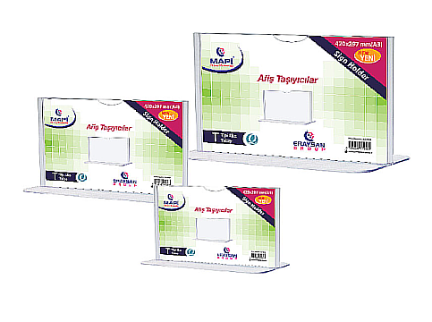 MAPİ T TİPİ YATAY AFİŞ TAŞIYICI 297x210mm (5342004) - 1