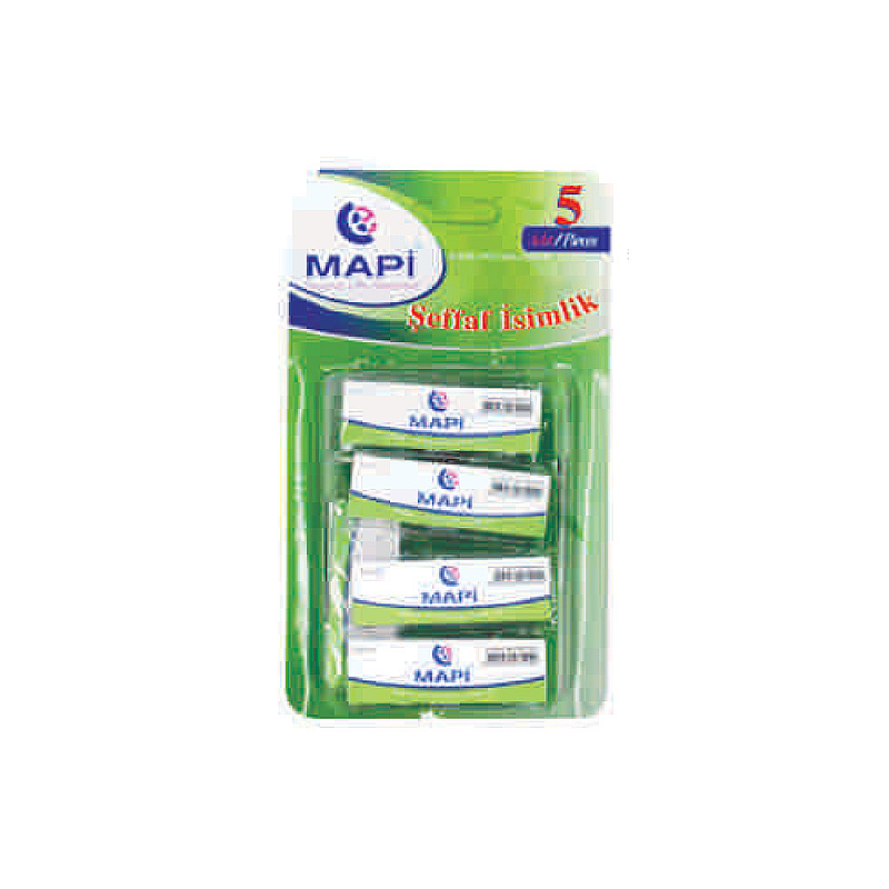 MAPİ YUVARLAK İSİMLİK 30mm ŞEFFAF 10LU (5010133)