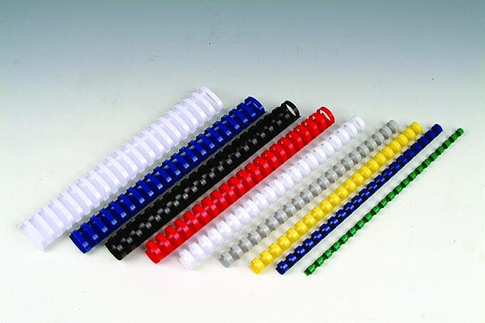 MAPİBİND PLASTİK SPİRAL 20mm SİYAH 100LÜ (2012001)