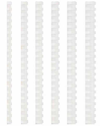 MAPİBİND PLASTİK SPİRAL 25mm BEYAZ 50Lİ (2012500) - 1
