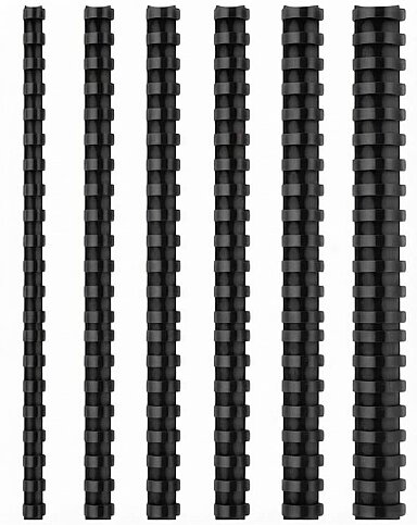 MAPİBİND PLASTİK SPİRAL 28mm SİYAH 50Lİ (2012801) - 1