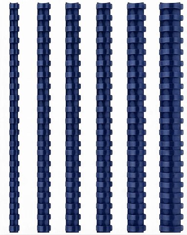 MAPİBİND PLASTİK SPİRAL 6mm LACİVERT 100LÜ (2010602) - 1