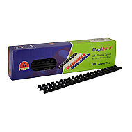 MAPİBİND PLASTİK SPİRAL 6mm SİYAH 100LÜ (2010601) - MAPİBİND